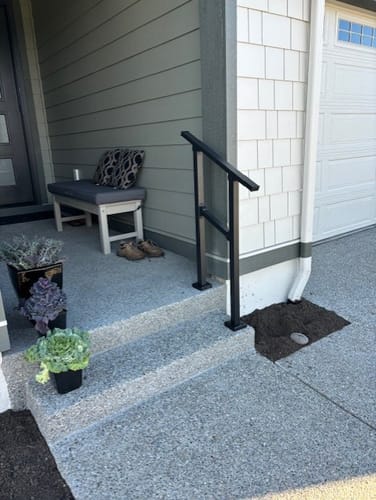 Customer photo review of Stair Handrail Kit