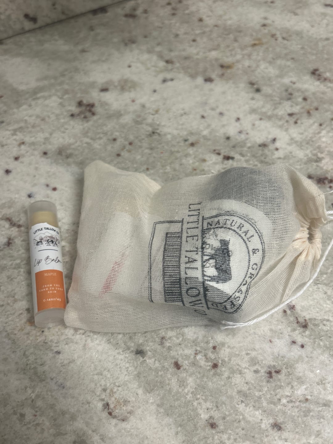 Customer photo review of Mini Tallow Lip Balm