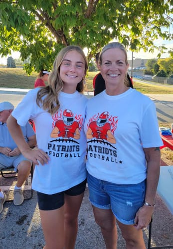 Customer photo review of Football Season - Personalized American Football Team Shirt - A Gift for Football Player,Lovers