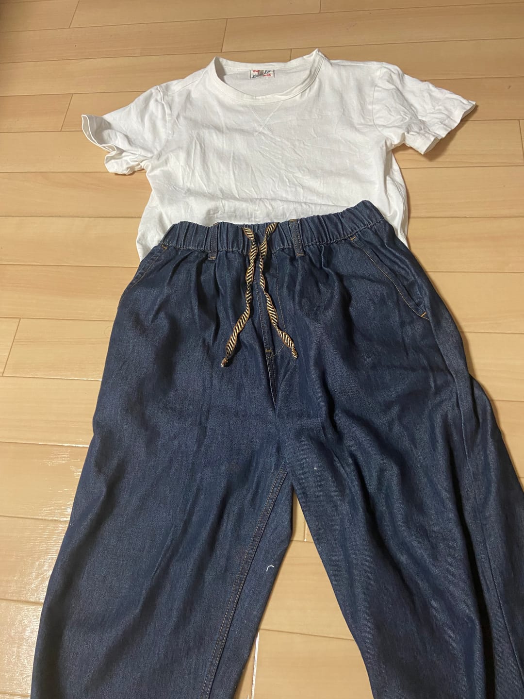 Customer photo review of 接触冷感「C-Blend」ストリートデニムパンツ
