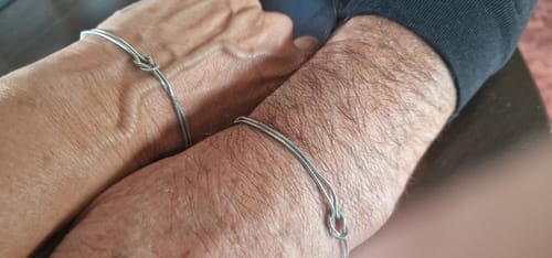 Customer photo review of Nodo d'Amore - Coppia di bracciali