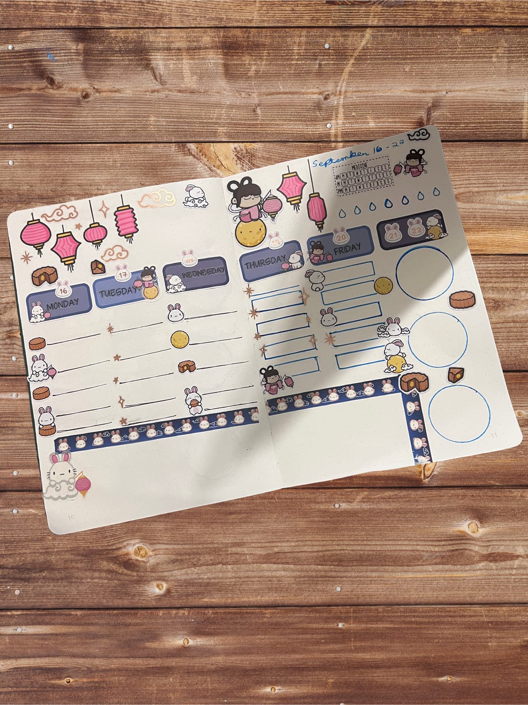 Customer photo review of Mid-Autumn Festival Mini Planner Kit (Set of 2)