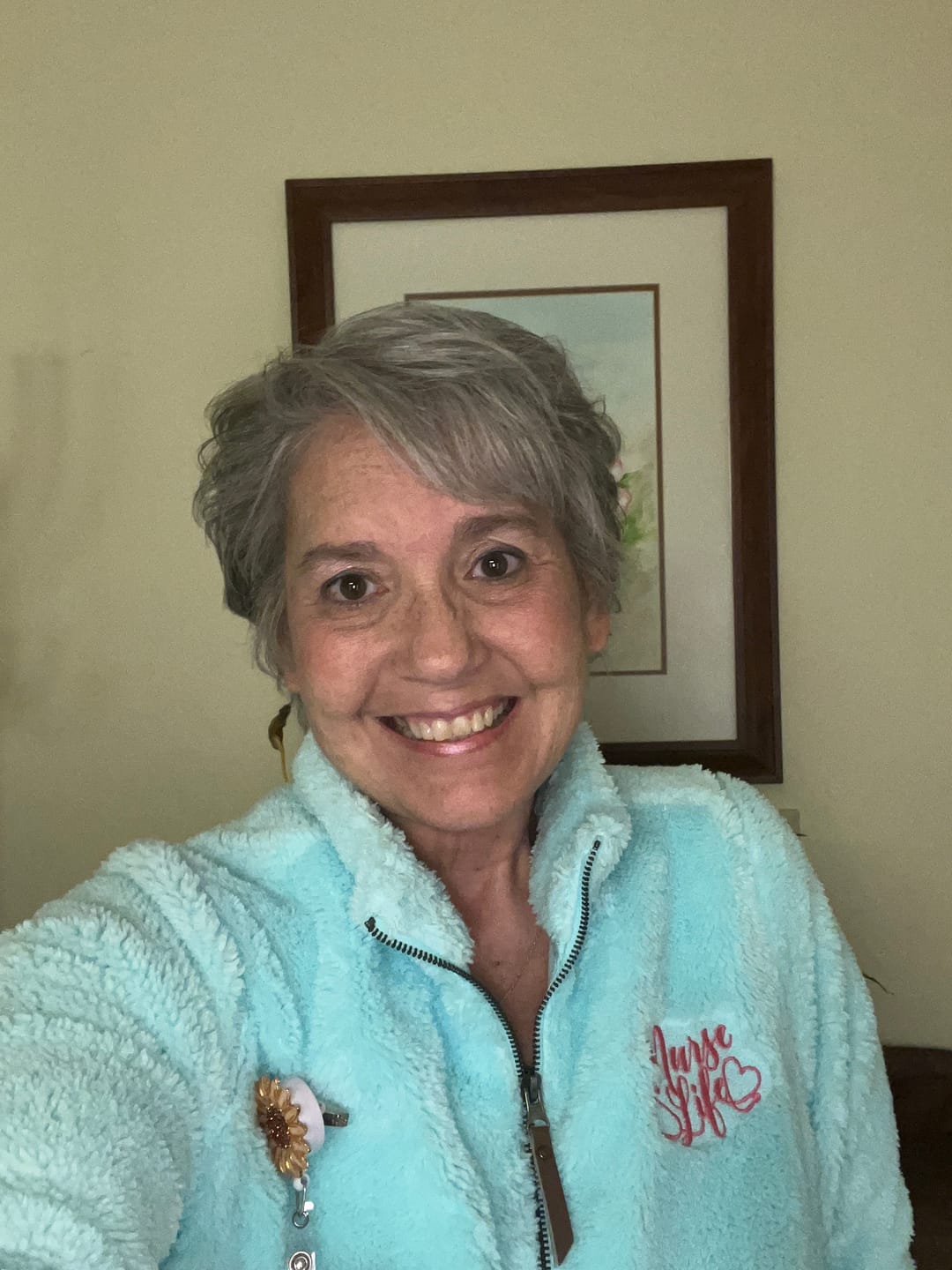Customer photo review of L232  Port Authority® Ladies Sweater Fleece Jacket