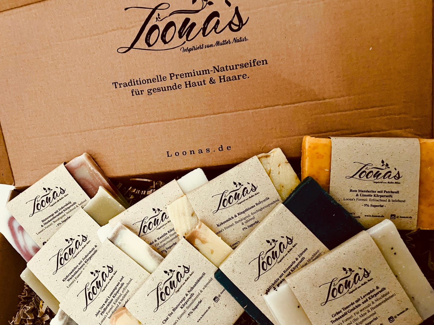 Customer photo review of Loona's SoapSampleBox mit Sisalsäckchen (Probiere alle Düfte)