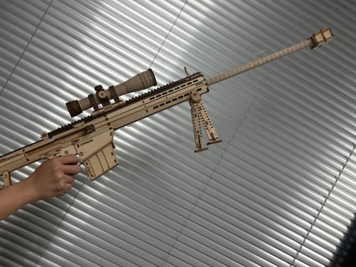 Customer photo review of Barrett M82A1 3D Wooden Puzzle