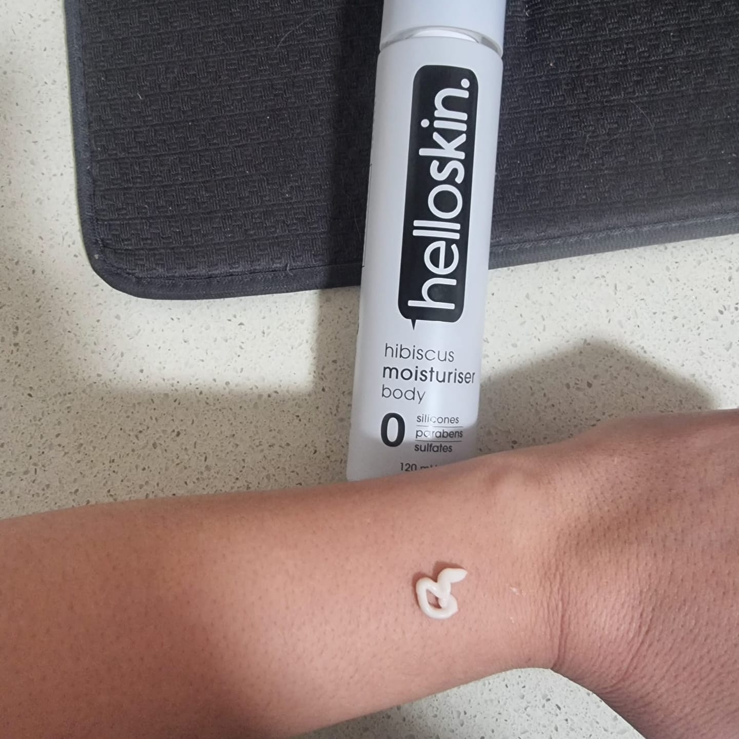 Customer photo review of Hibiscus Body Moisturiser (120ml)