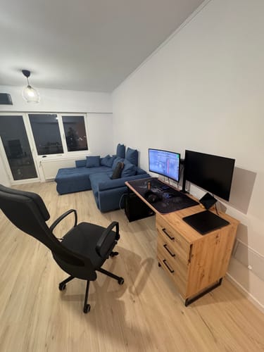 Customer photo review of Colțar extensibil dumonde cu ladă de depozitare si sezut confortabil din spuma HR, Loana Blue 270x185 cm