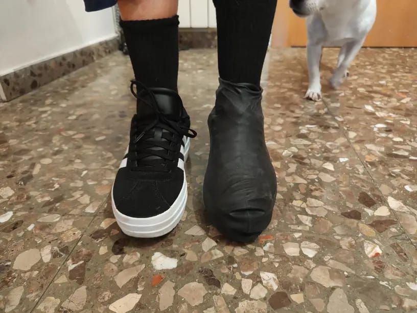 Customer photo review of Couvre chaussure vélo
