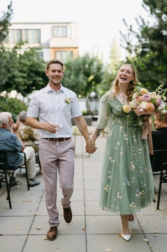 Customer photo review of Flourishing Meadow Midi Dress