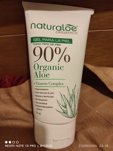 Customer photo review of Gel Puro de Aloe Vera Orgánico & Vitamin Complex® 150ml