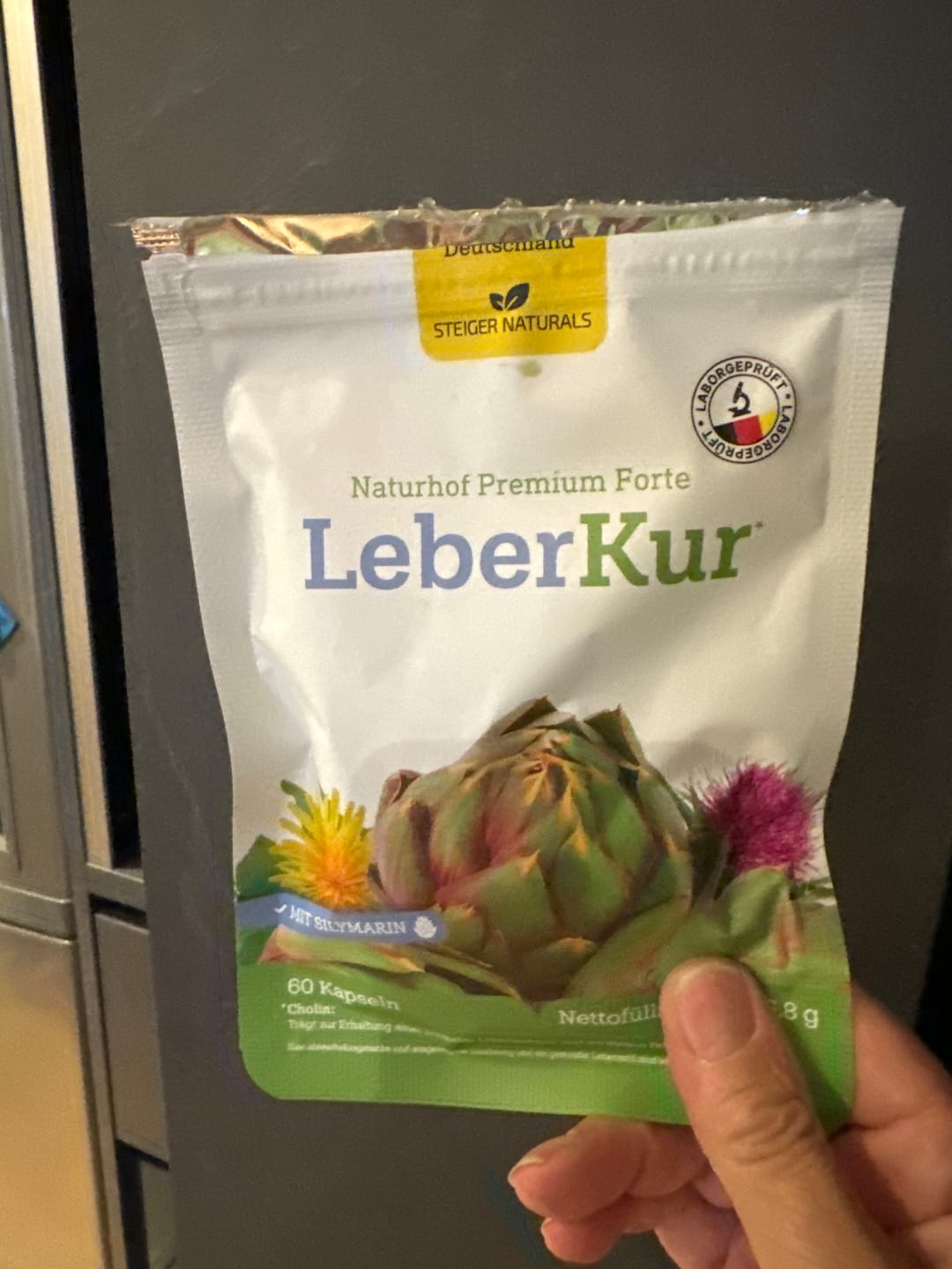 Customer photo review of Naturhof Leberkur Premium Forte 6-Monats Set