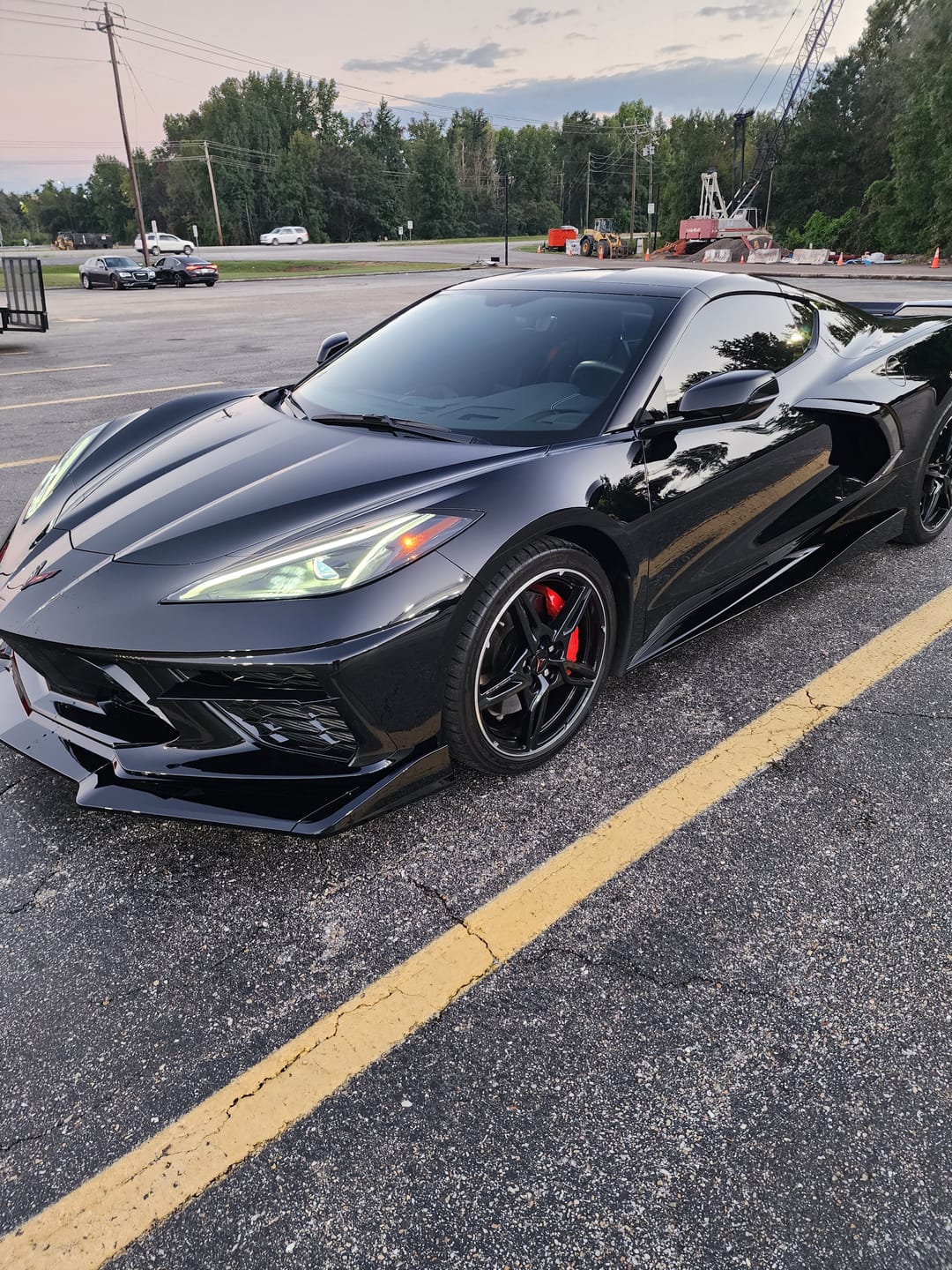 Customer photo review of Corvette C8 Extended Front Splitter Lip