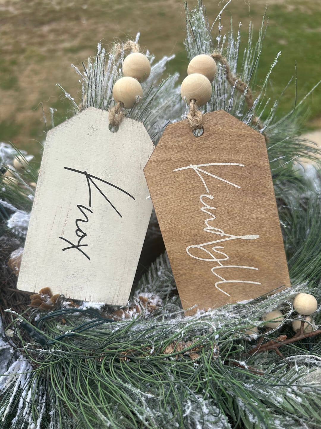 Customer photo review of Unfinished Wood Price Tag Product Tag Silhouette - Craft- up to 24" DIY