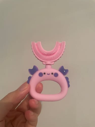 Customer photo review of Crab U-Shaped Sensory Toothbrush with Replacement Head
