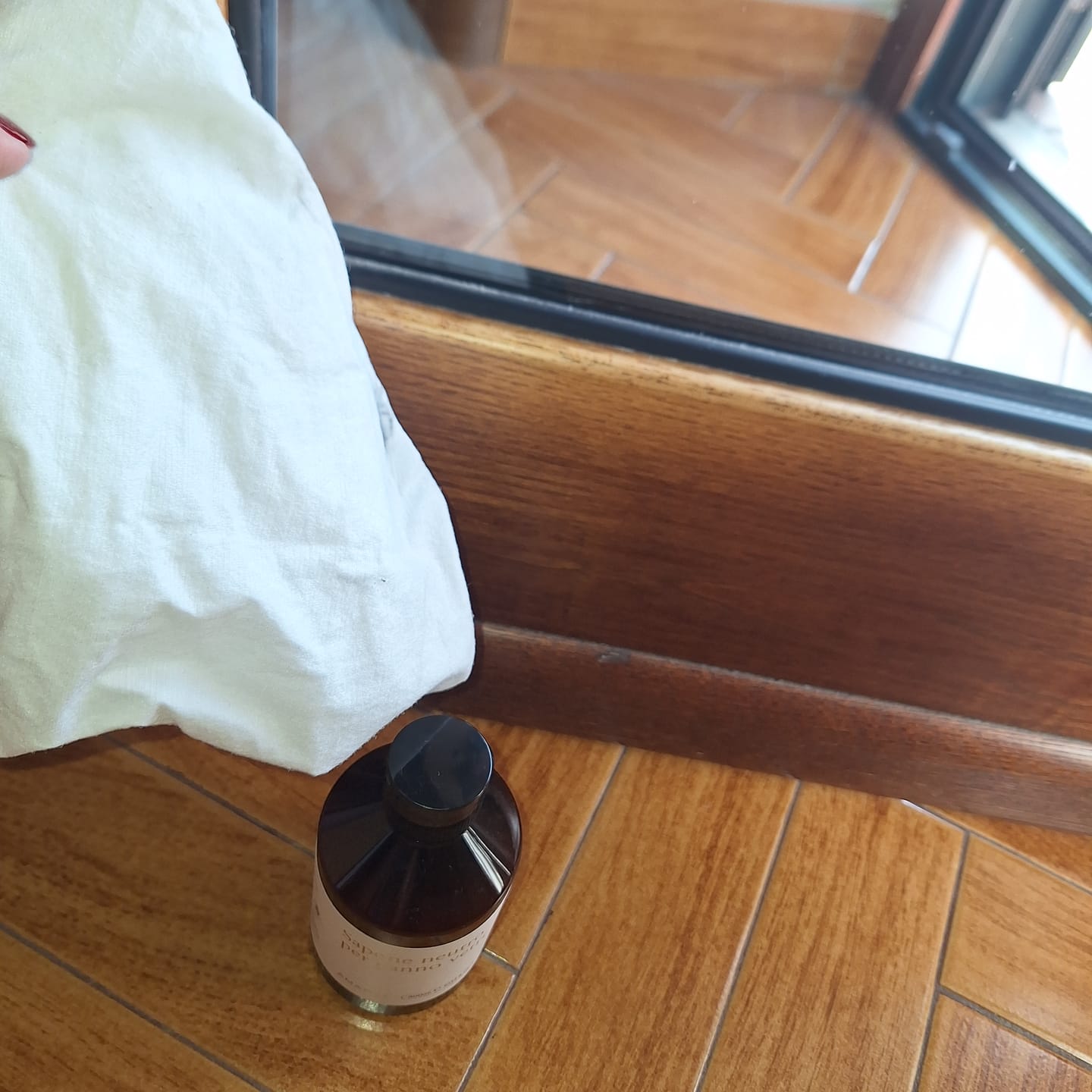 Customer photo review of Kit Vetri: Panno + Sapone Neutro