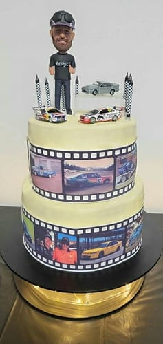 Customer photo review of Film Reel - Custom Edible Icing Image