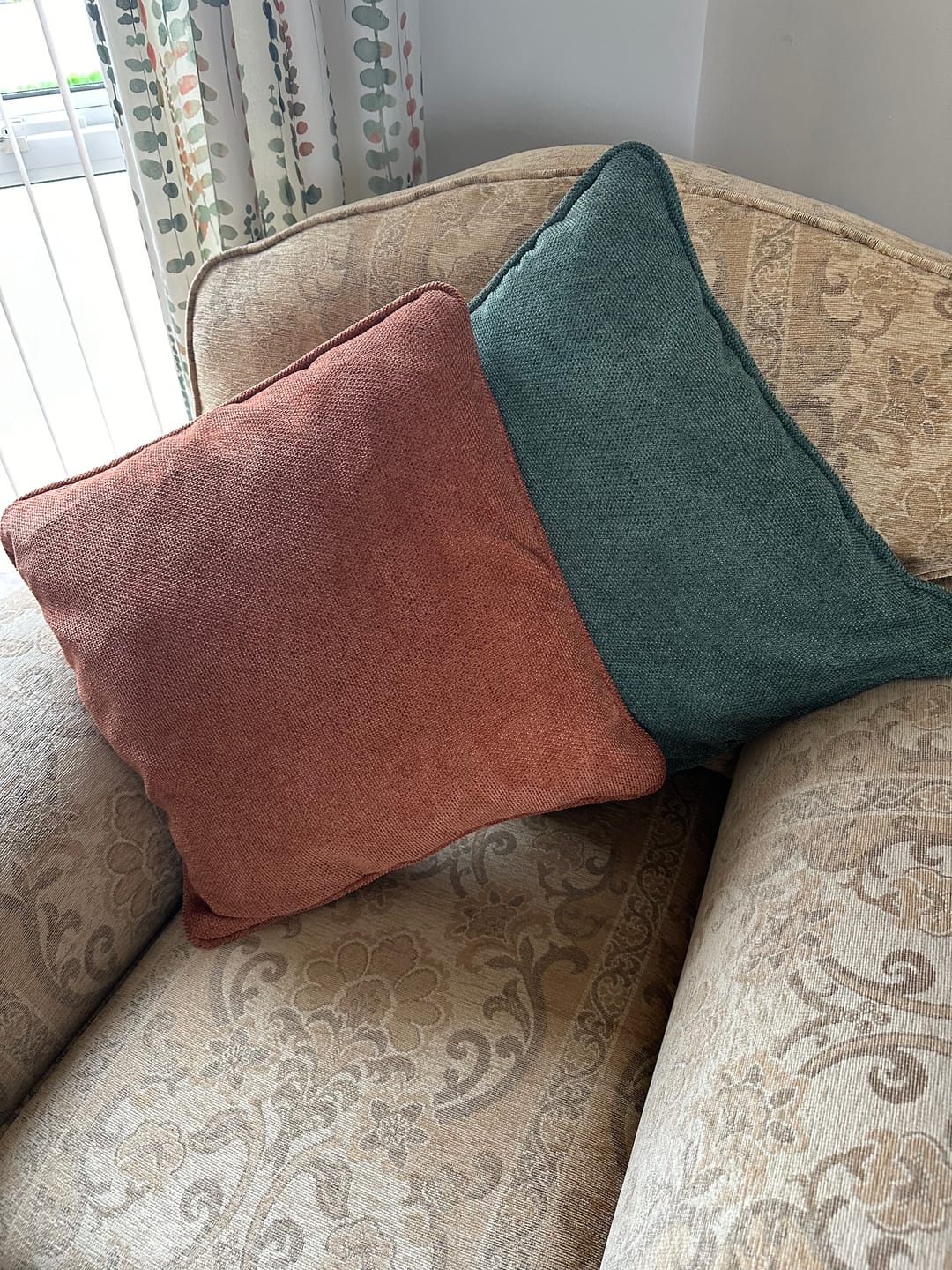 Customer photo review of Plain Chenille Upholstery Fabric
