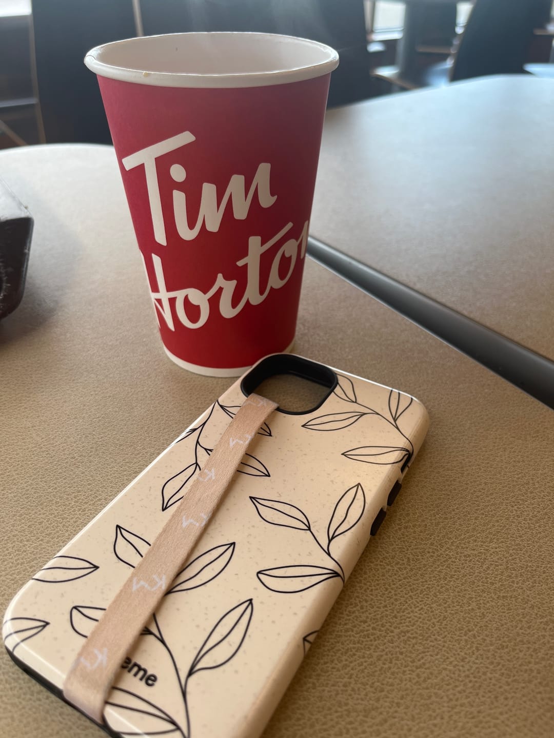 Customer photo review of Phone Loop Beige