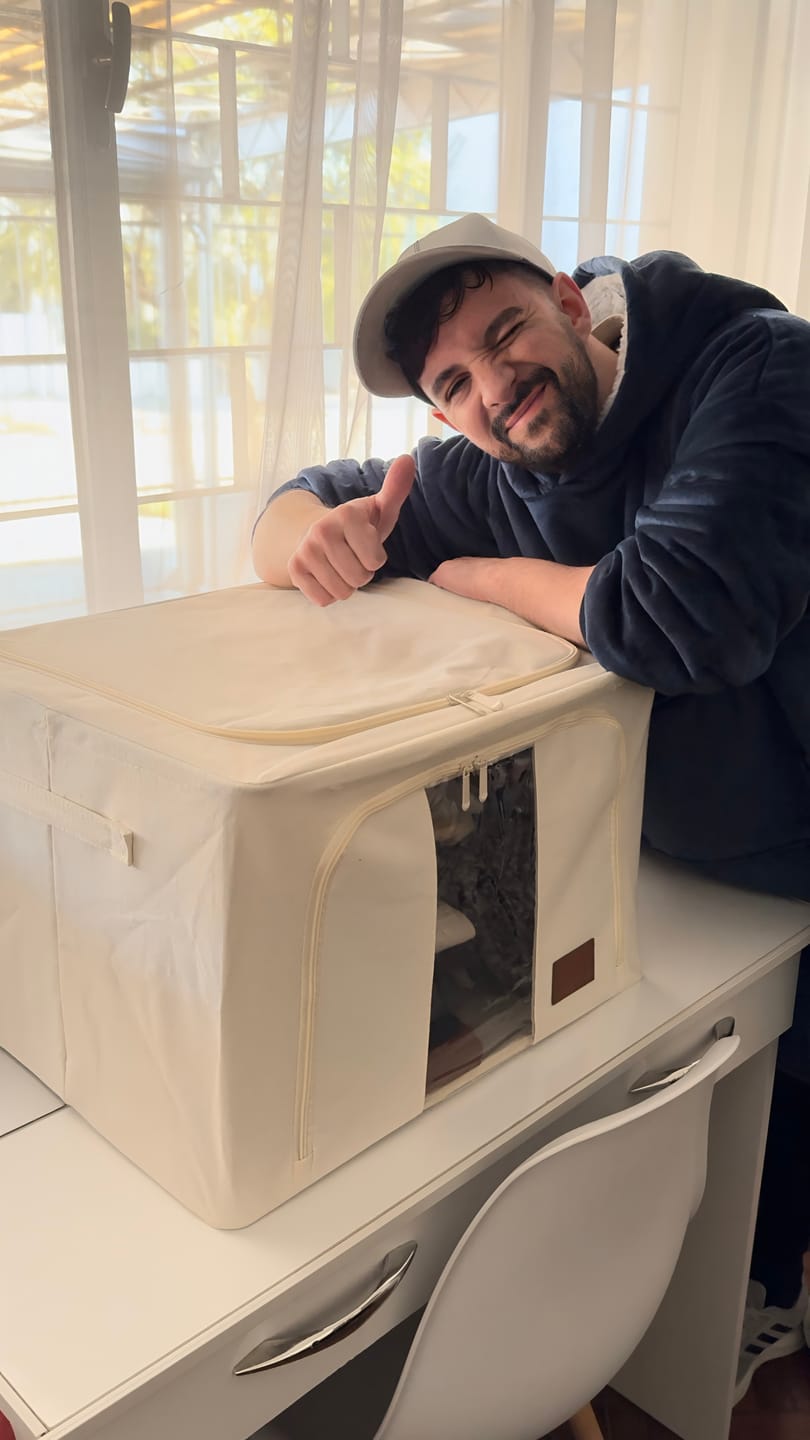 Customer photo review of Caja Organizadora de Tela Diseño Estructural Milhome