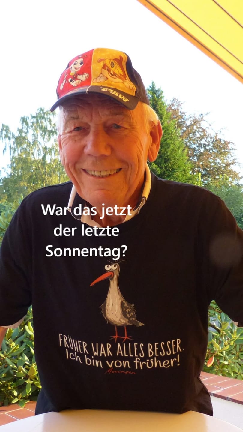 Customer photo review of Früher war alles besser! · Herren Premium Bio T-Shirt