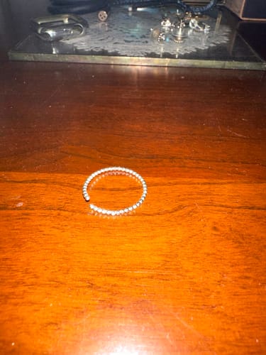 Customer photo review of Aquamarine Stacking Ring Set Sterling Silver