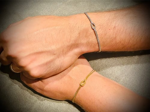 Customer photo review of Nodo d'Amore - Coppia di bracciali