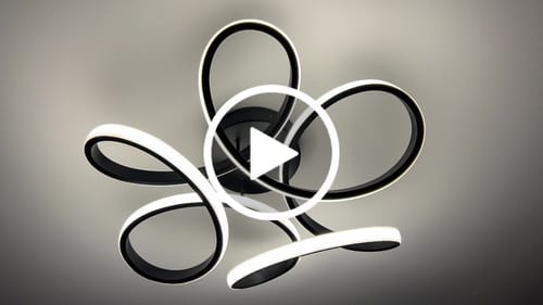 Customer video review of Lustra LED DAISY Black Echivalent 800W Telecomanda