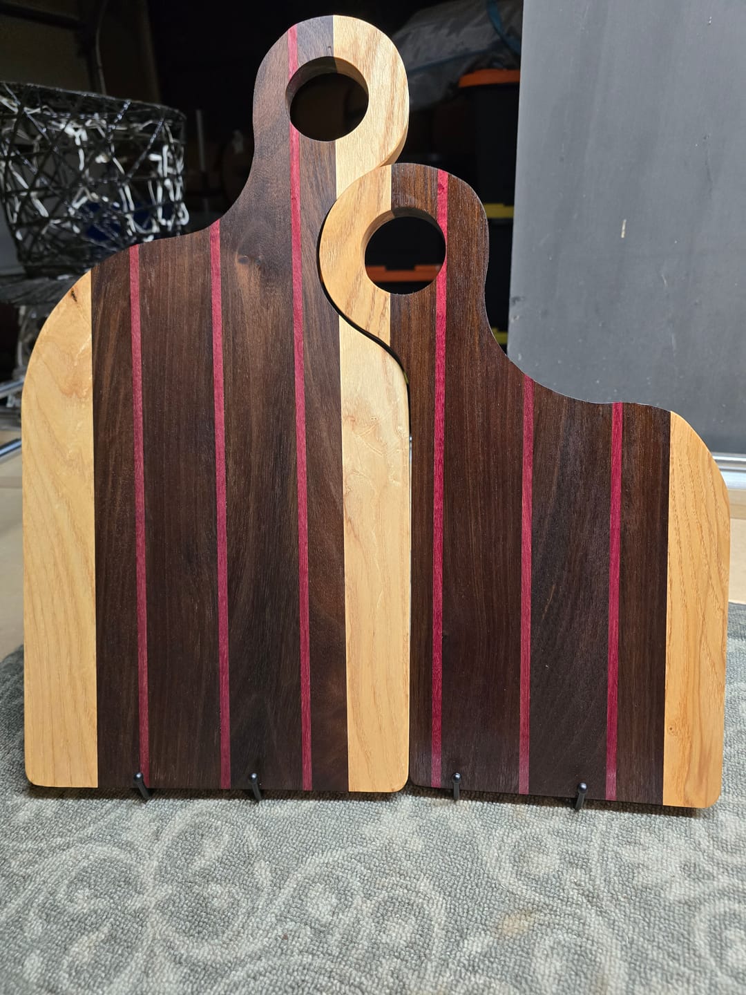 Customer photo review of 20x18" Romeo & Juliet Serving Board Set Acrylic Router Template