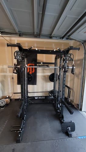 Customer photo review of Major Fitness B52 All-In-One Home Gym Smith Machine