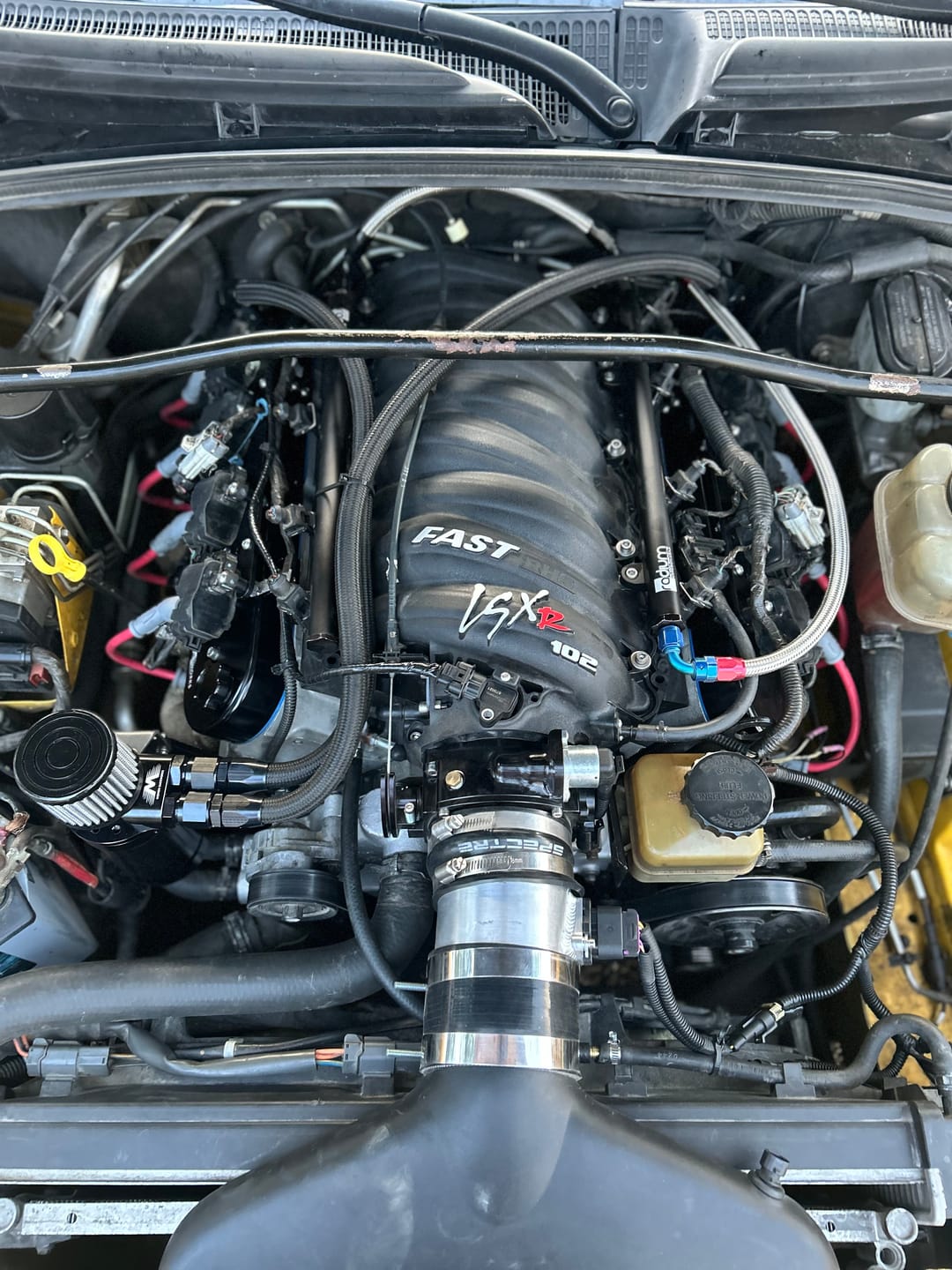 Customer photo review of Motion Raceworks Top Loader Billet Catch Can Kit
