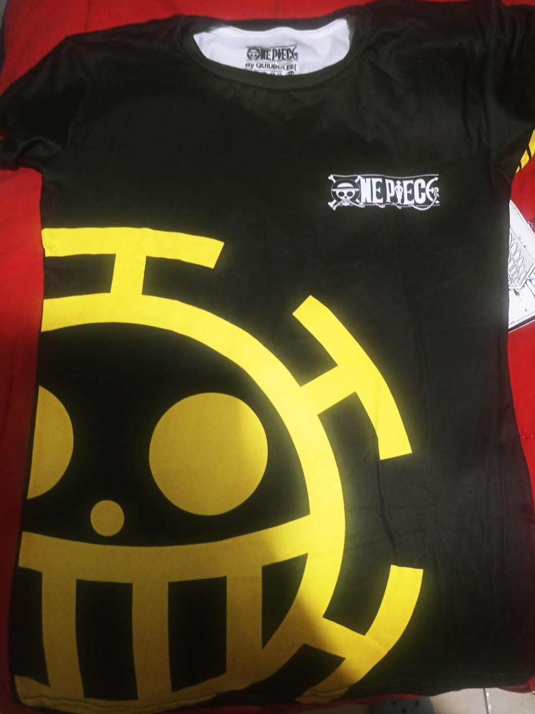 Customer photo review of Playera Pijama One Piece Piratas Corazón Trafalgar Law