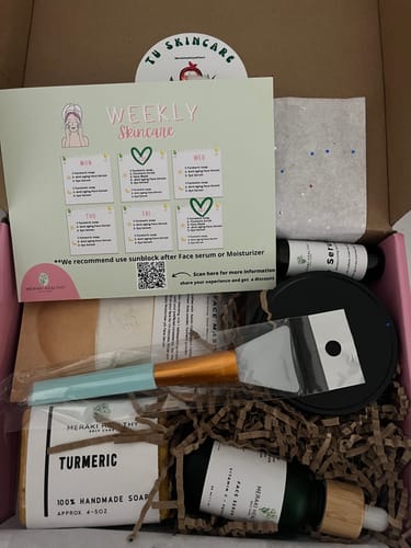 Customer photo review of Luxury Skincare Box