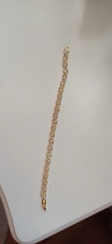 Customer photo review of The Luxsy Feuille Bracelet - Gold