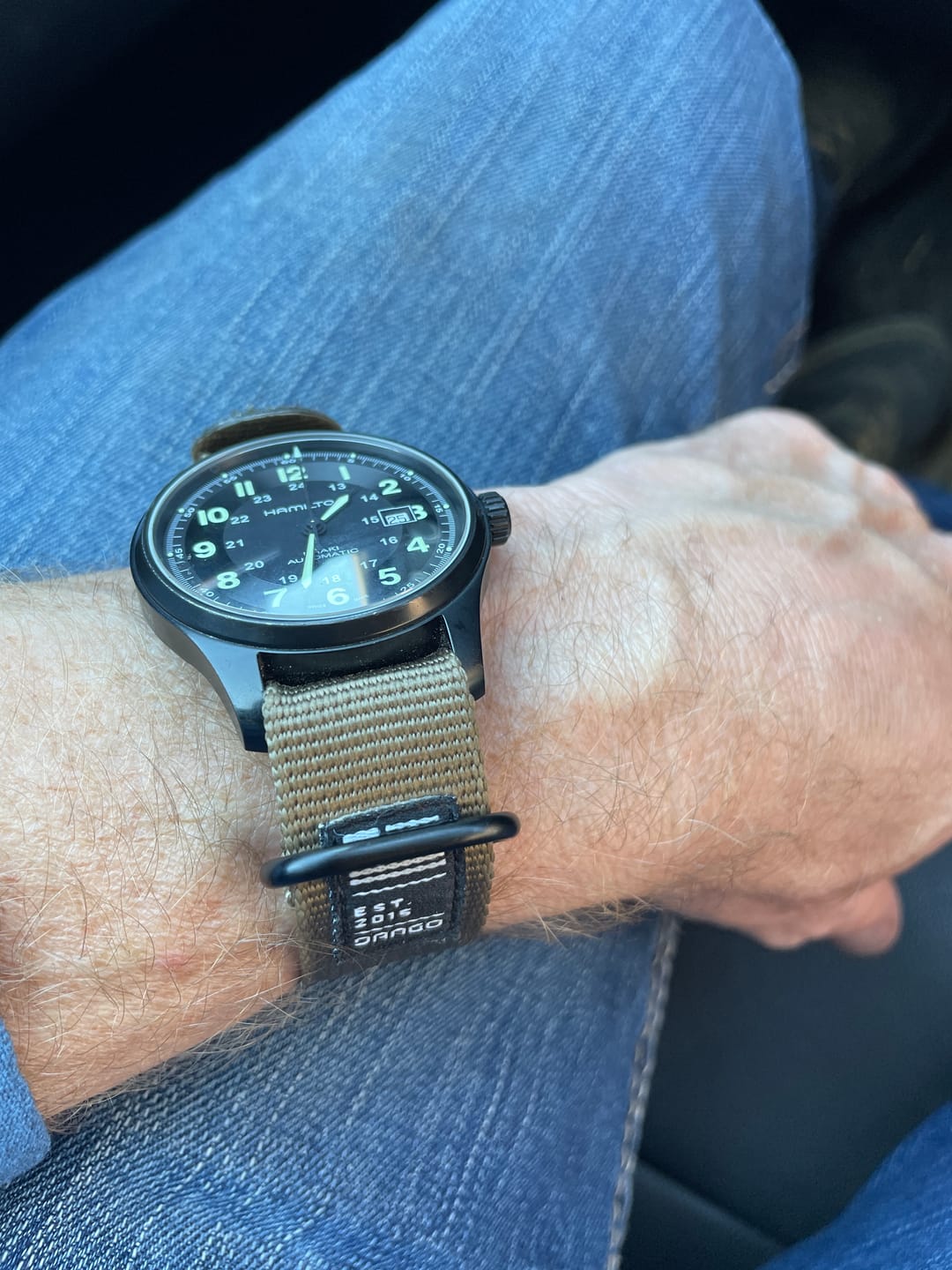 Customer photo review of ONE-PIECE DANGO NYLON WATCH STRAP