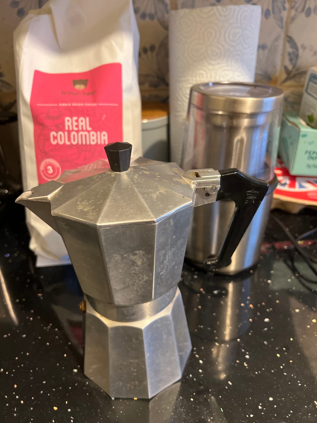 Customer photo review of Colombian Coffee - Medium Roast - Strength 3 - Real Colombia