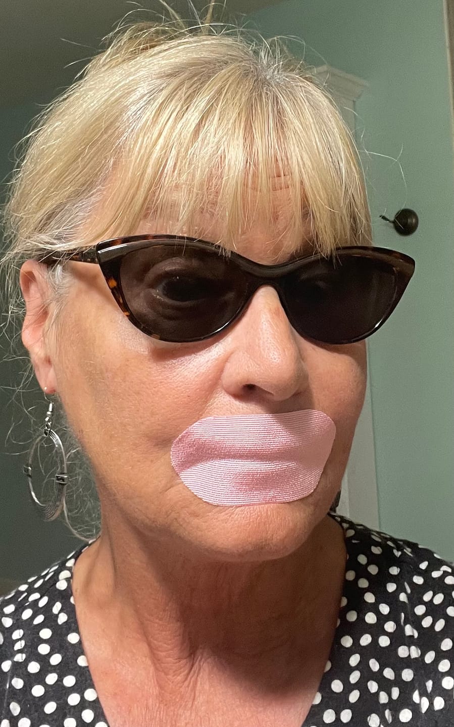Customer photo review of Hostage Mouth Tape