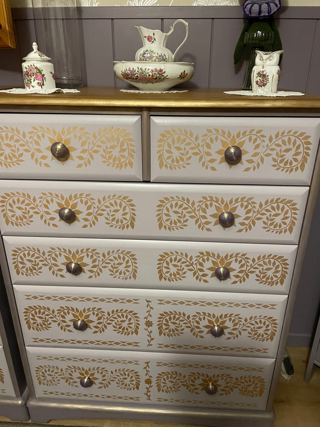 Customer photo review of JAIPUR Indian Bone Inlay Stencil Set