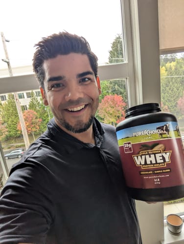 Customer photo review of Whey Protein Isolate Chocolate