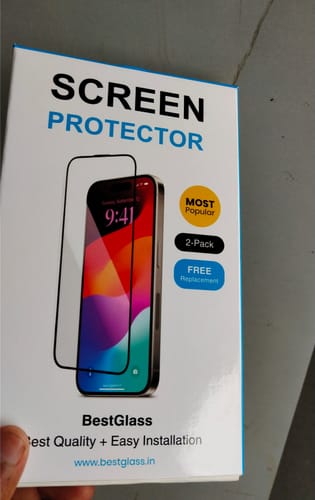 Customer photo review of ultraglass.in Tempered Glass Screen Protector for iPhone 14 / iPhone 13