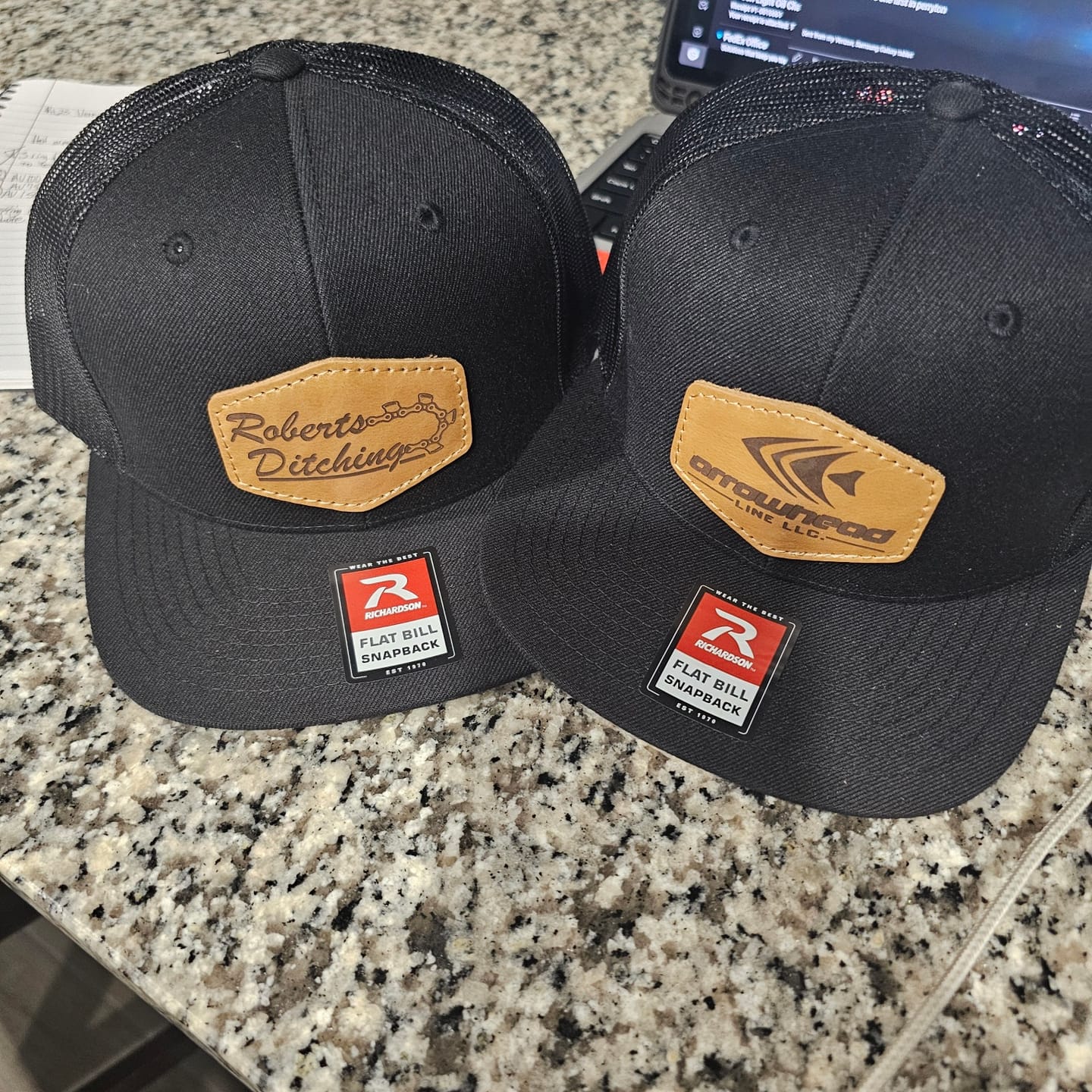 Customer photo review of Richardson 511 Custom Leather Patch Hat