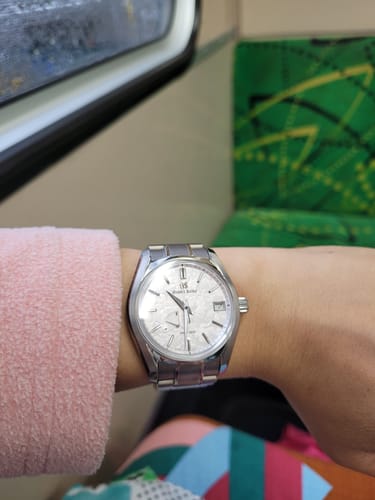 Customer photo review of Grand Seiko Heritage Men's Spring Drive 40mm Watch SBGA413