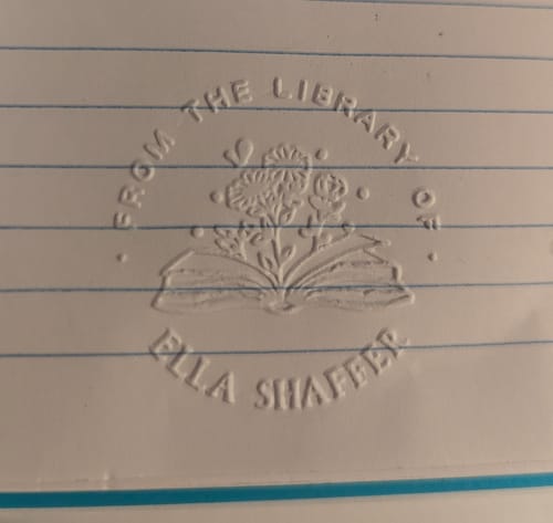 Customer photo review of Custom Book Embosser