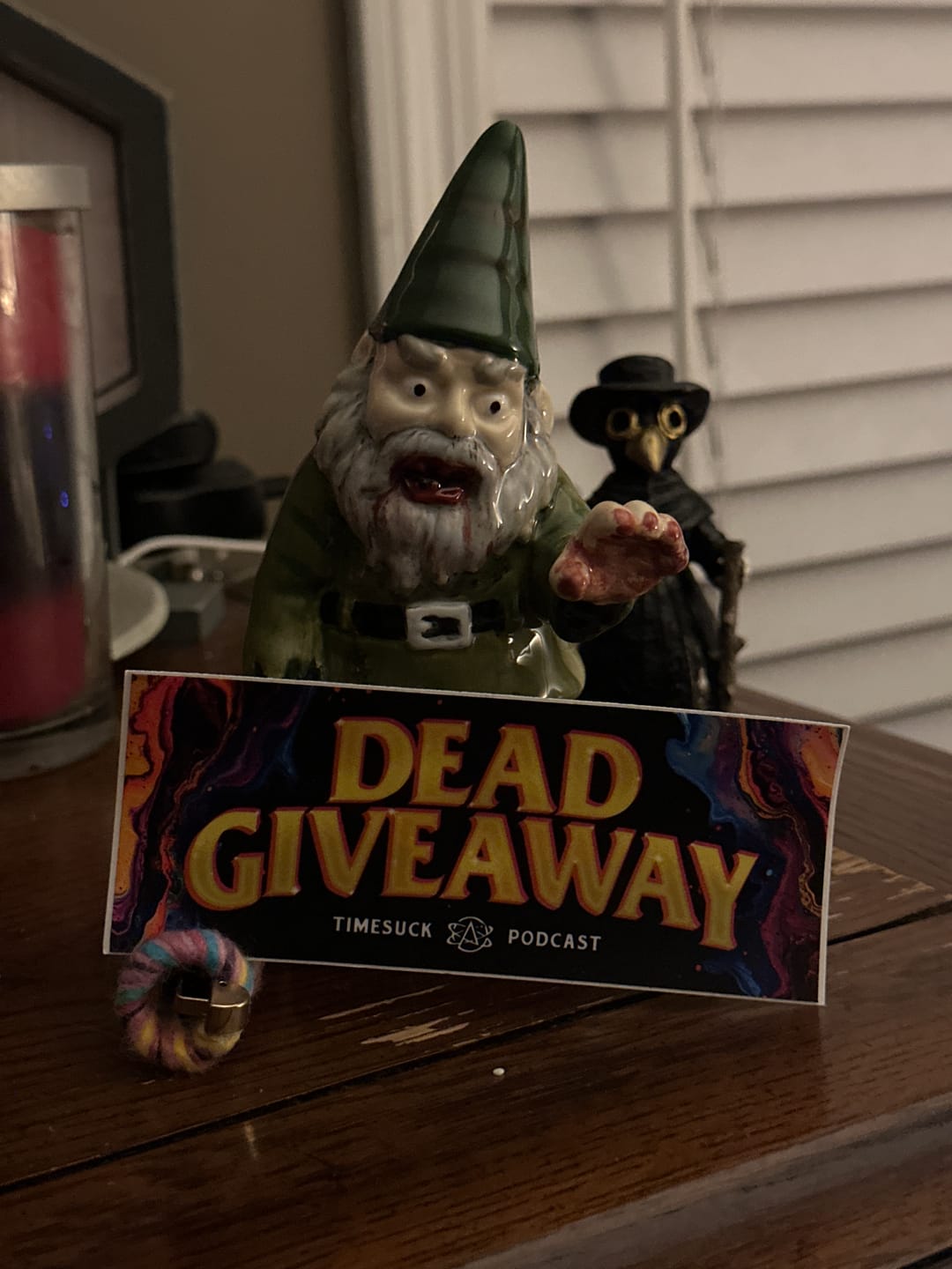Customer photo review of Dead Giveaway Sticker
