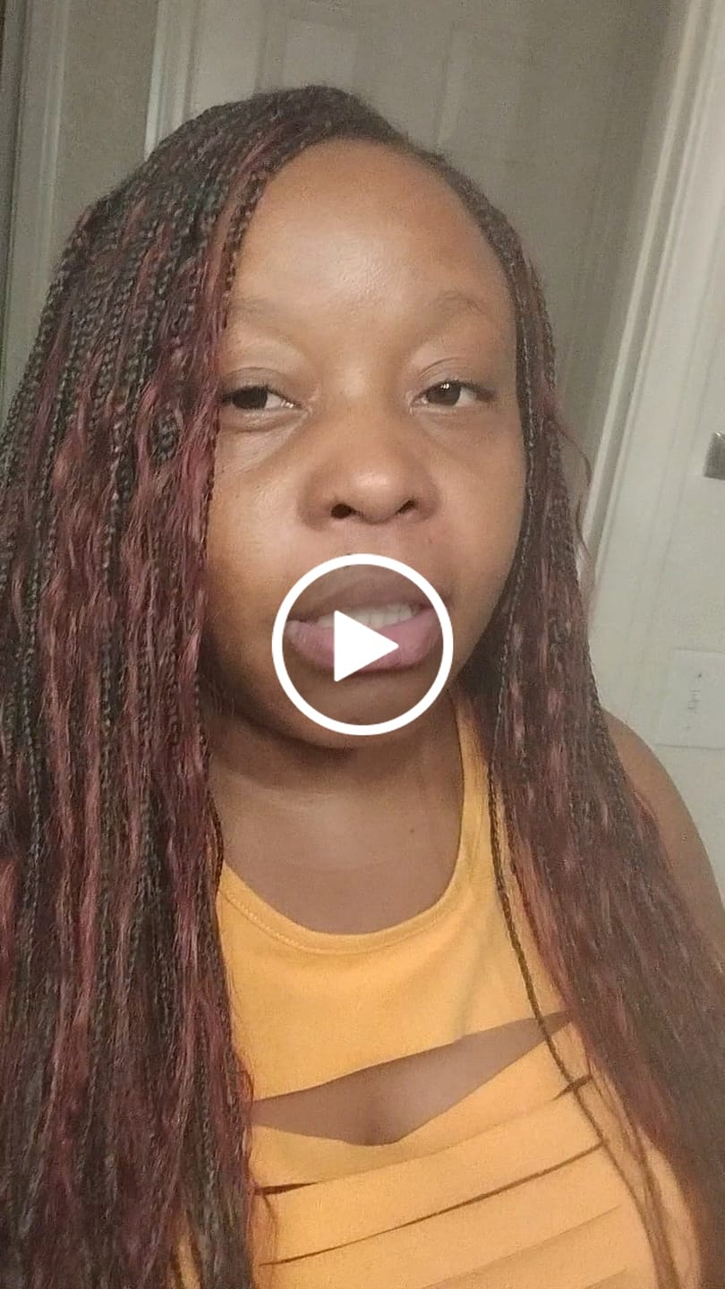 Customer video review of Burgundy Deep Wave Bulk Hair Extensions for Braiding