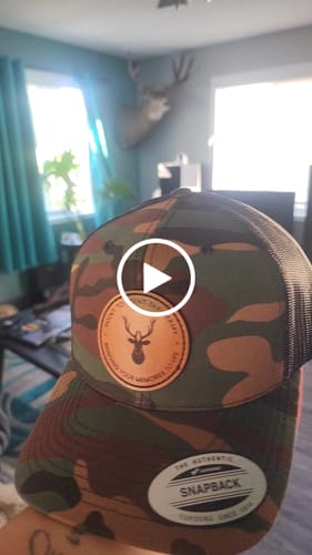 Customer video review of Custom Beanies Leather Patch