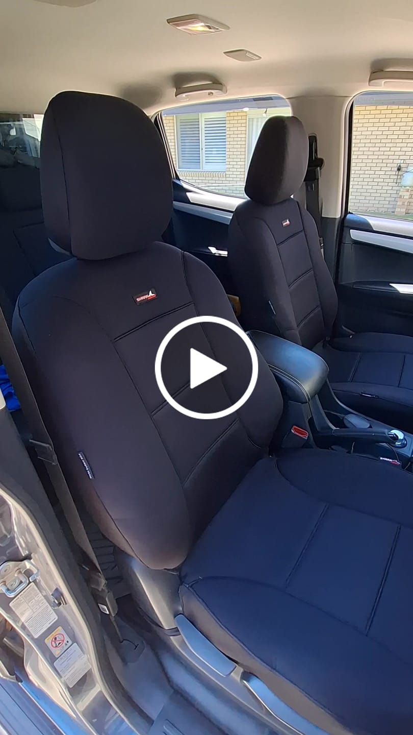 Customer video review of Sharkskin Front Seat Covers for Isuzu D-Max (06/2012-06/2020)