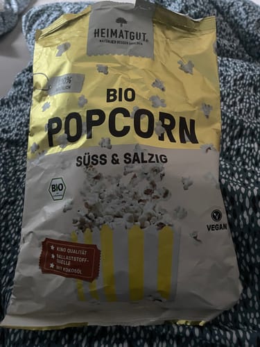Kundenbewertung mit Foto zu Bio Popcorn Süß-Salzig