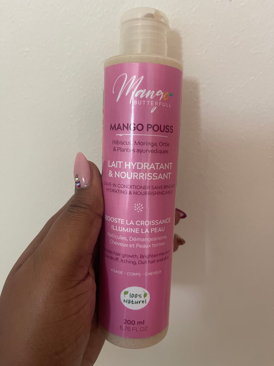 Customer photo review of Lait hydratant et nourrissant - POUSS