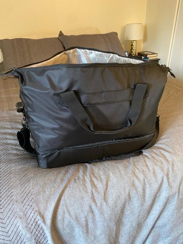 Customer photo review of Avalon Drop-Bottom Weekender Duffel