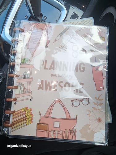 Customer photo review of Planning On Being Awesome Discbound Notebook